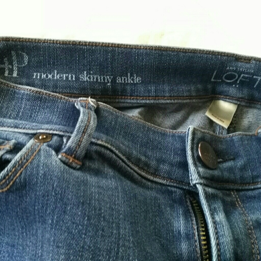 Loft Modern Skinny Ankle Jeans Size 4Petite